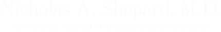 Nicholas A Shepard M.D logo